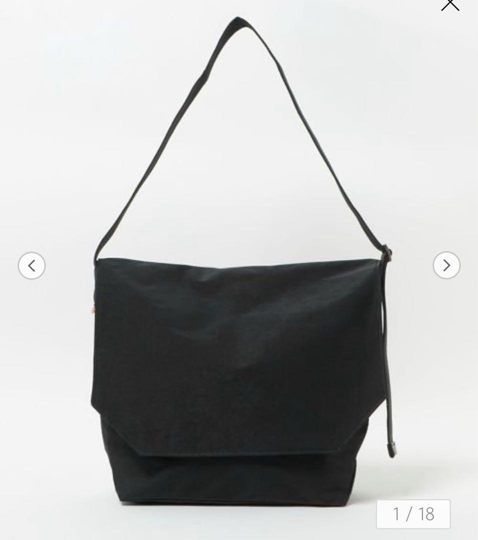 【Hender Scheme】flap shoulder big black 黒
