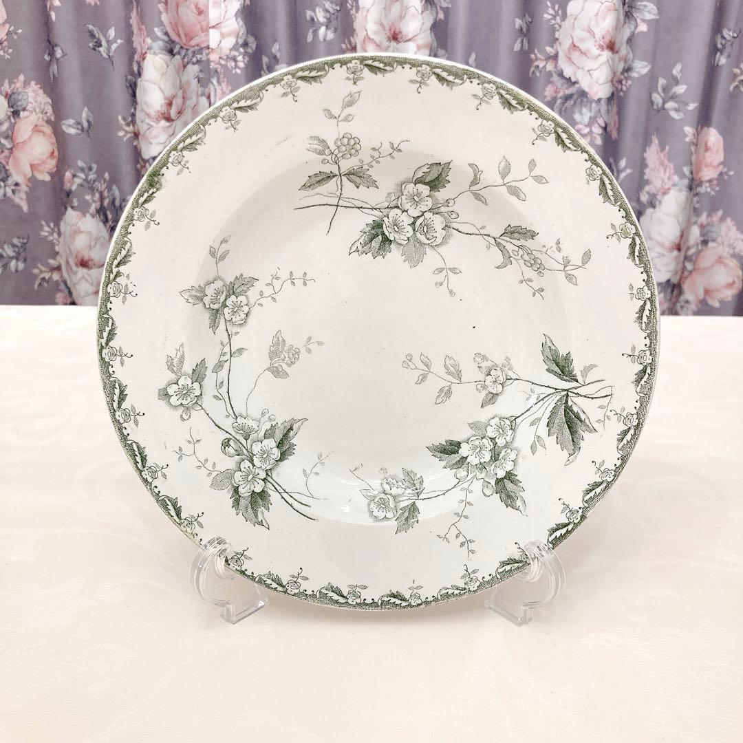 【フランスアンティーク】サンタマン ロゼット ROSETTE 深皿プレート 美品