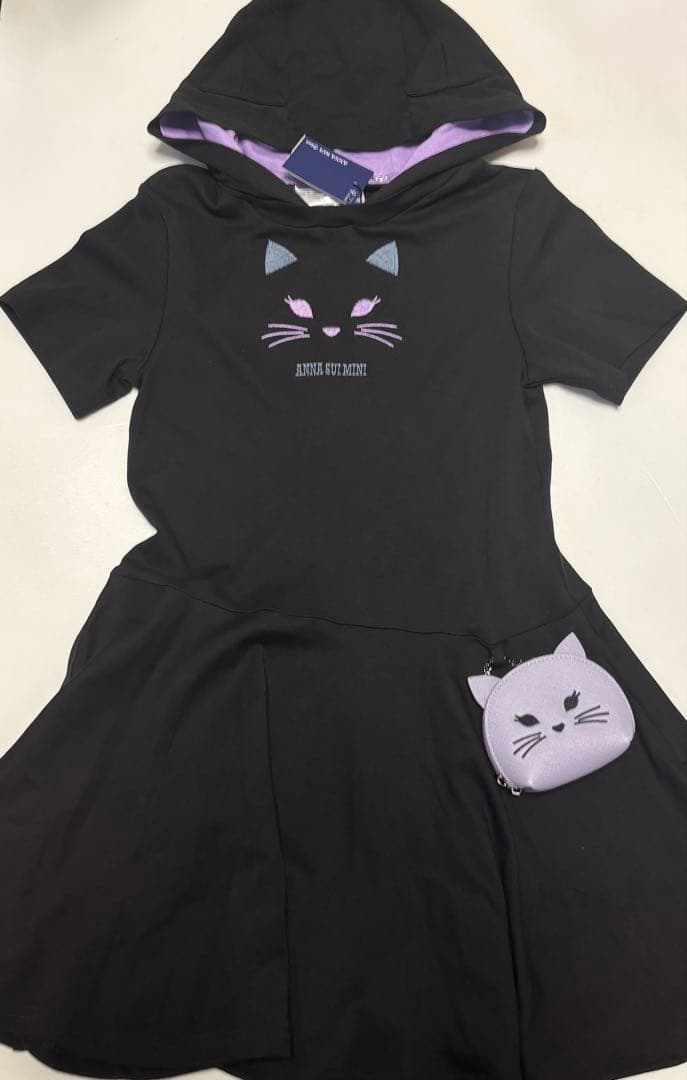 新品タグ付き　アナスイミニ　ポーチ付き　ワンピース