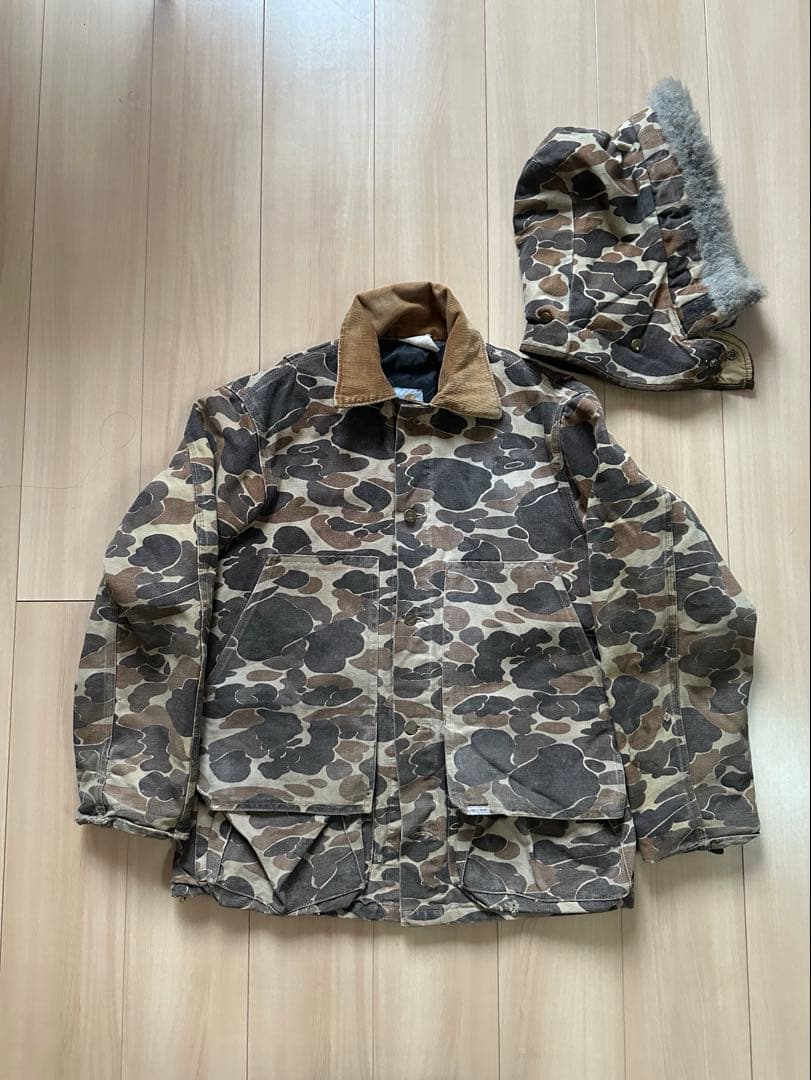 80s Carhartt ハンティングジャケット　ダックカモ