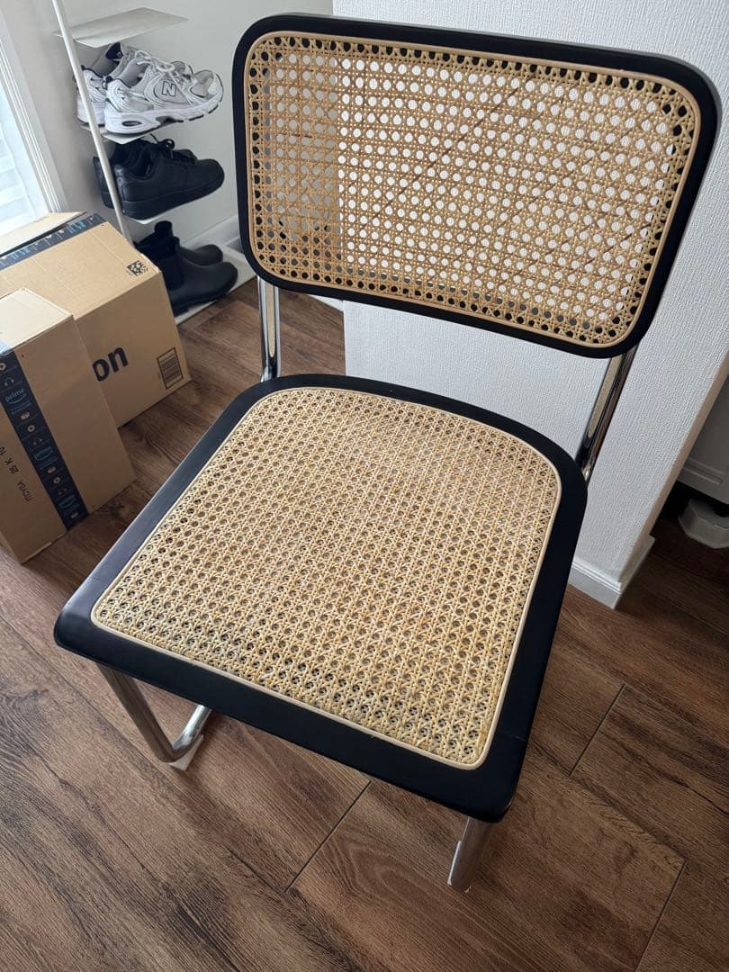 ラタンチェア ブラック