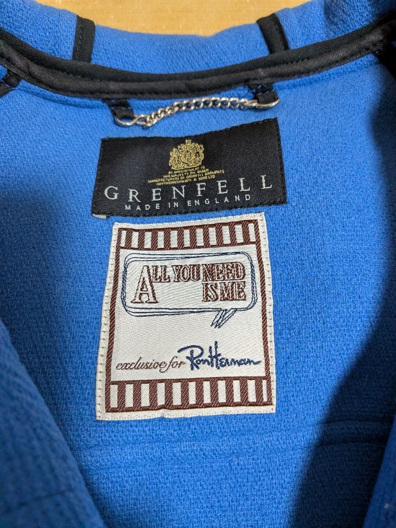 希少Grenfell ダッフルコート 青色