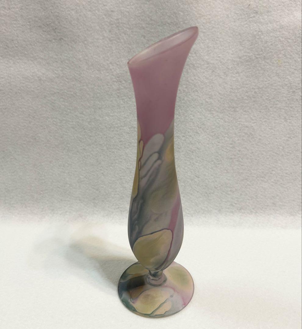 ● Reuven Glass ルーベングラス カナダ ヴィンテージ ガラス花瓶