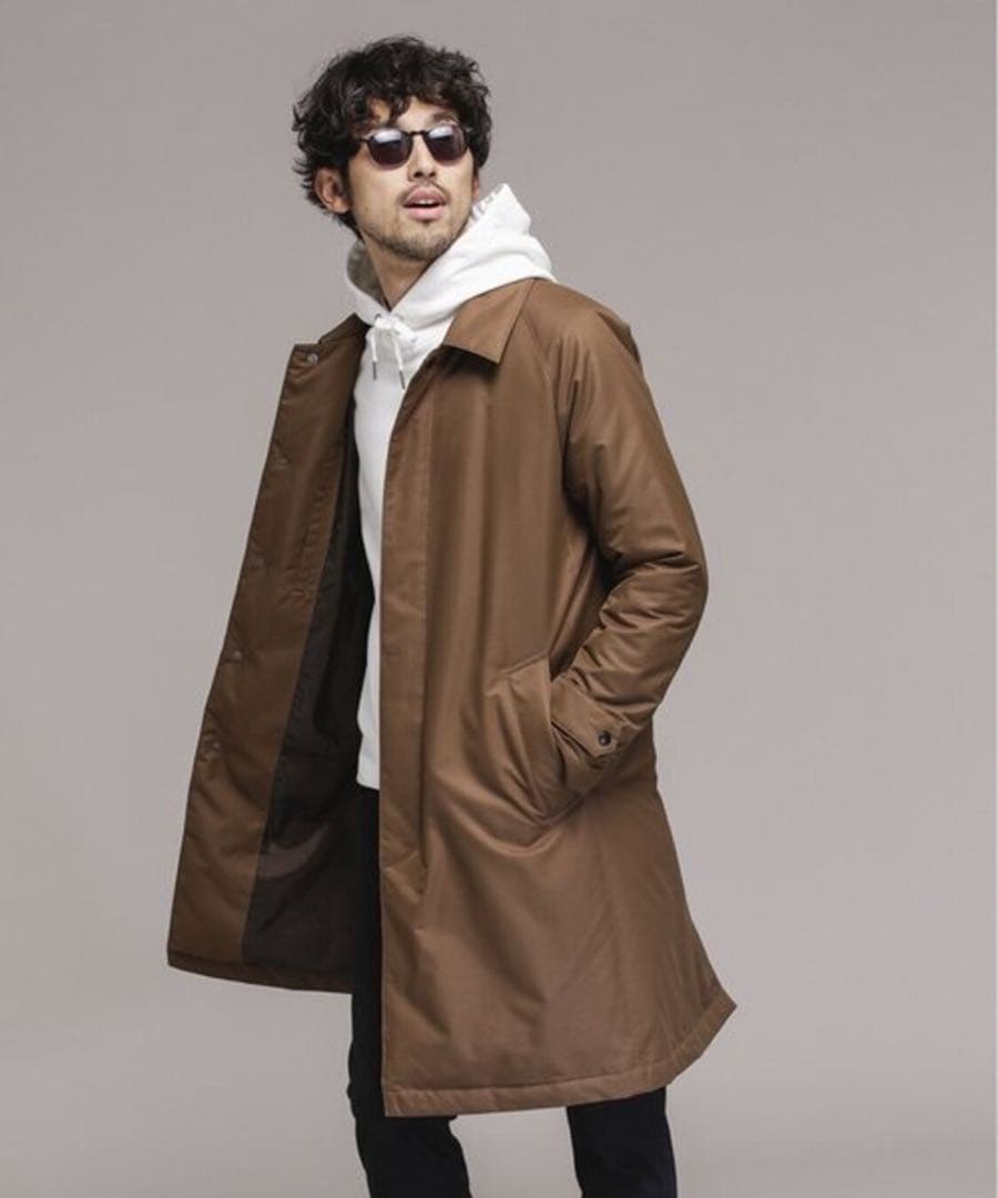 ナノユニバース×河田ダウンハイブリッドダウンステンカラーコート