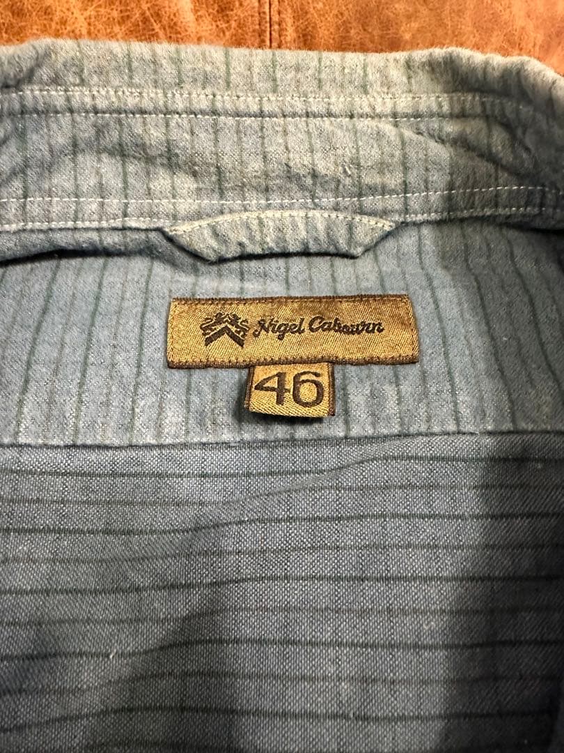 ★限定★レア★インディゴ染め　nigel cabourn シャツ