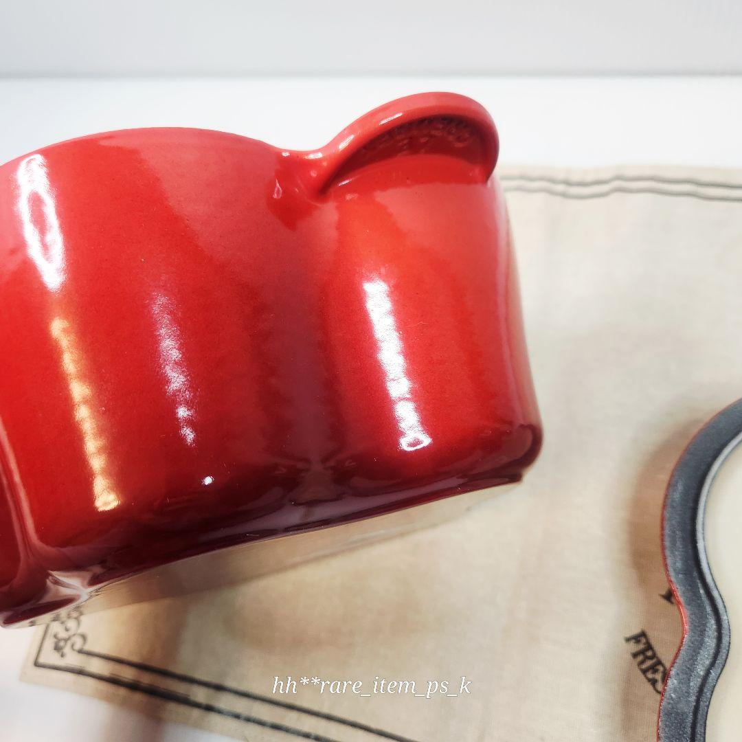 ルクルーゼ ココットフルール 20cm チェリーレッド 赤 レア