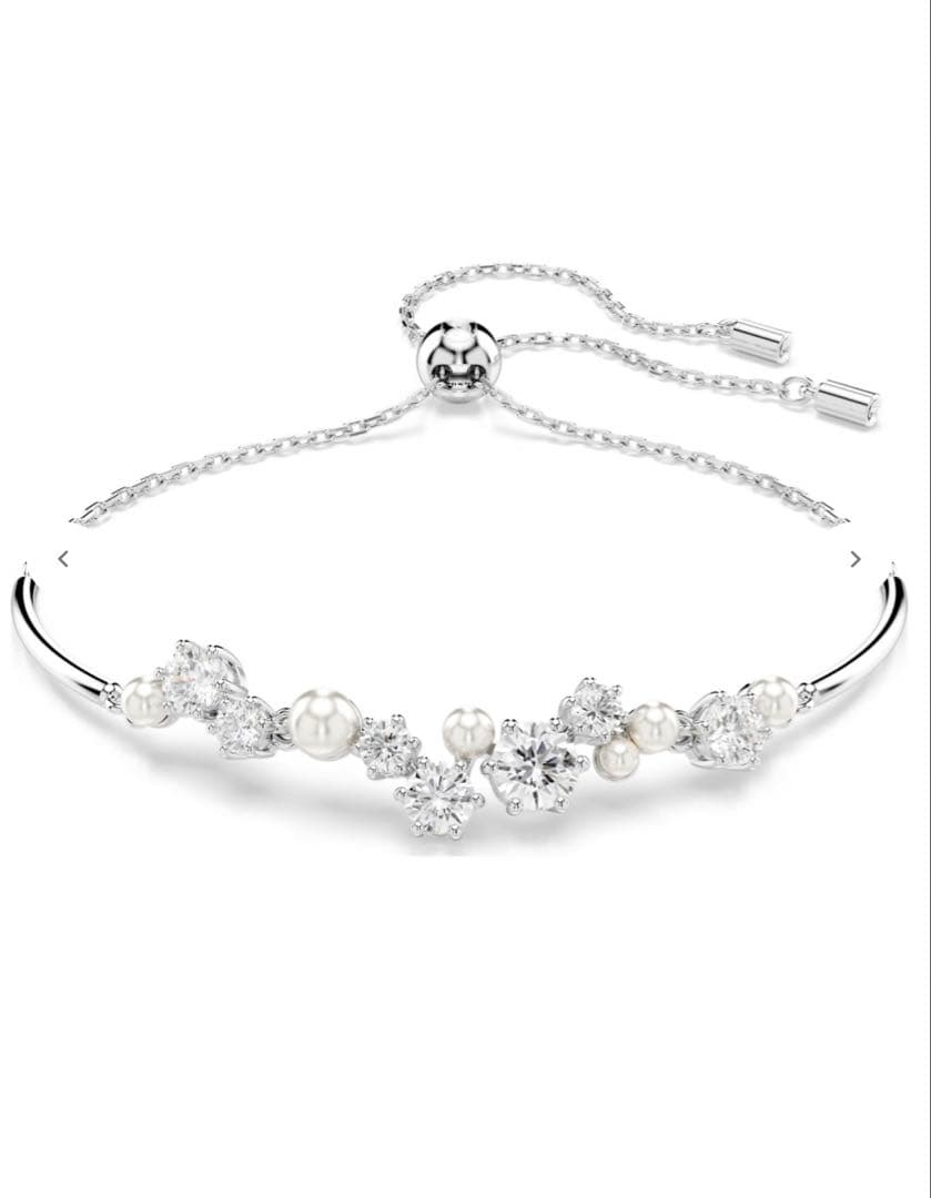 スワロフスキー　パールとクリスタルのブレスレット