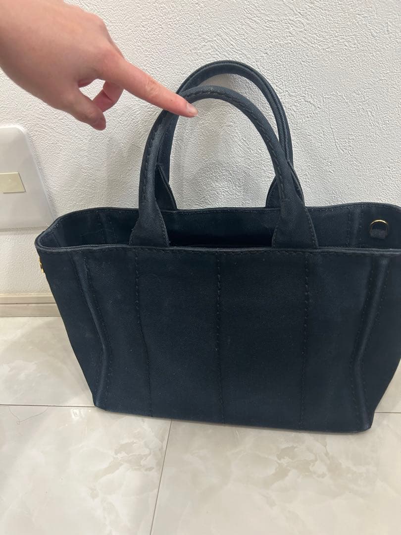 プラダ　PRADA カナパ　ブラックSサイズ