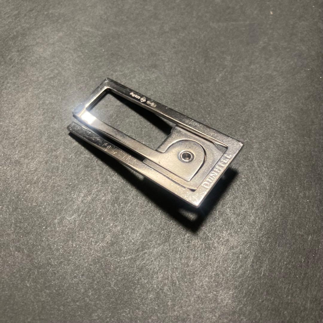 DUNHILL ブルドッグデザイン マネークリップ　シルバー925