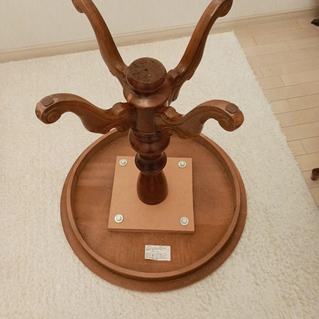 【引き取り限定】葉山家具クラシック木製テーブルと椅子３脚セット