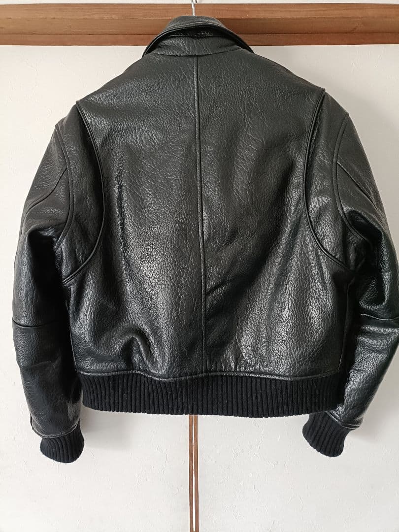 ZARA 黒 フェイクレザー パフジャケット　M