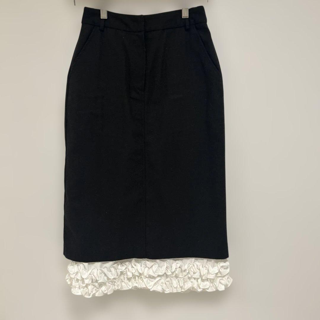 Sinoon フリルタイトスカート