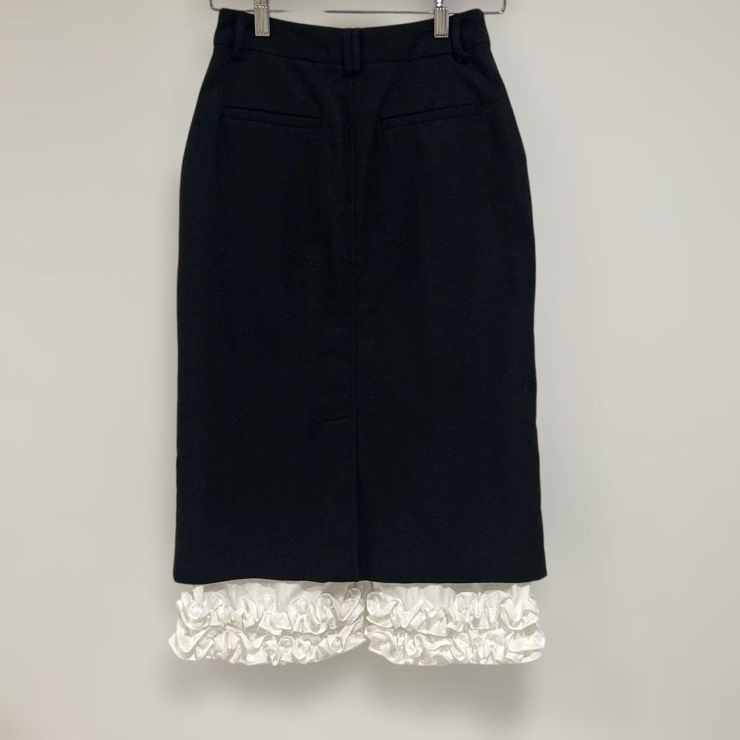 Sinoon フリルタイトスカート