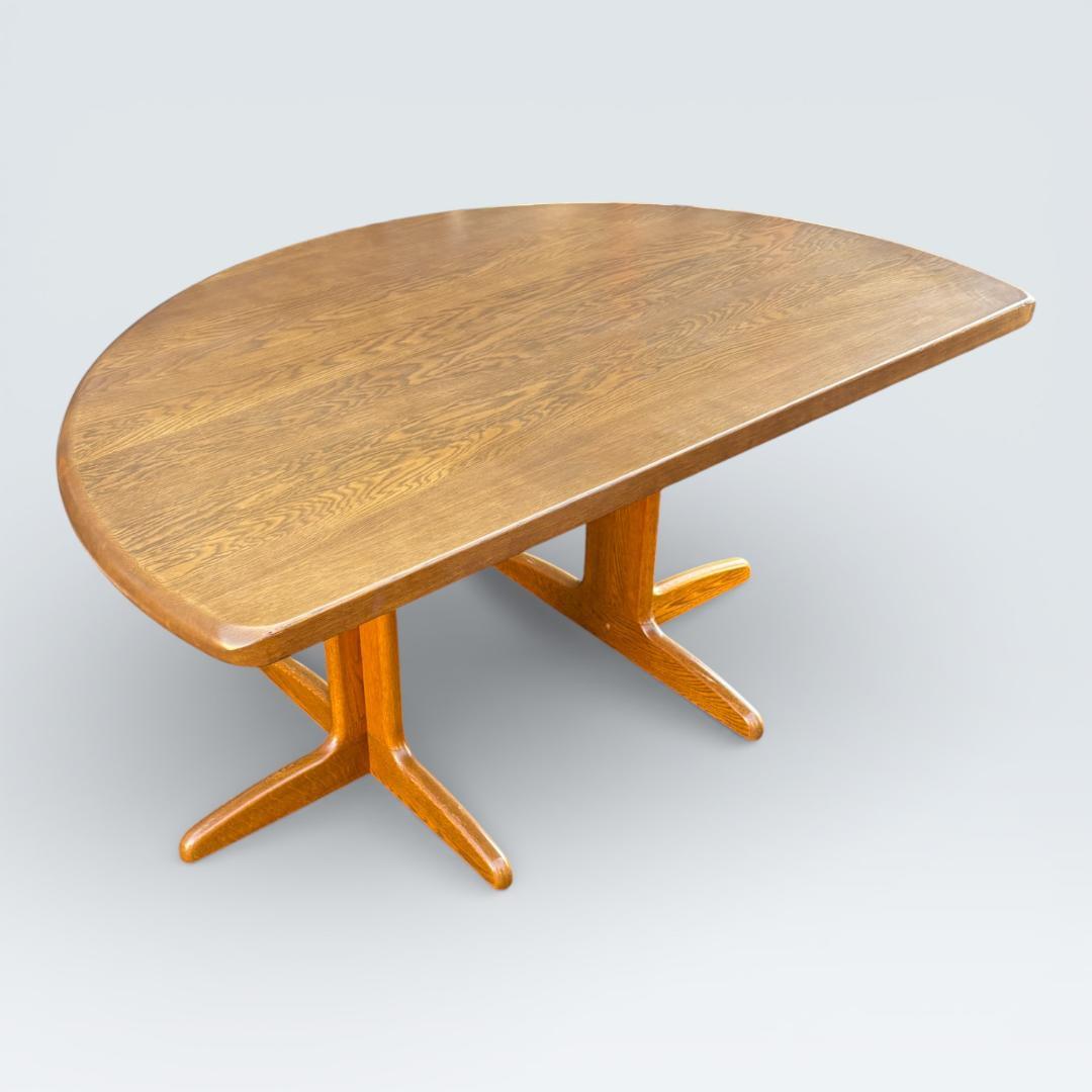 【最高級】浜本工芸 ダイニングテーブル 半円 135cm オーク材 皇室御用達