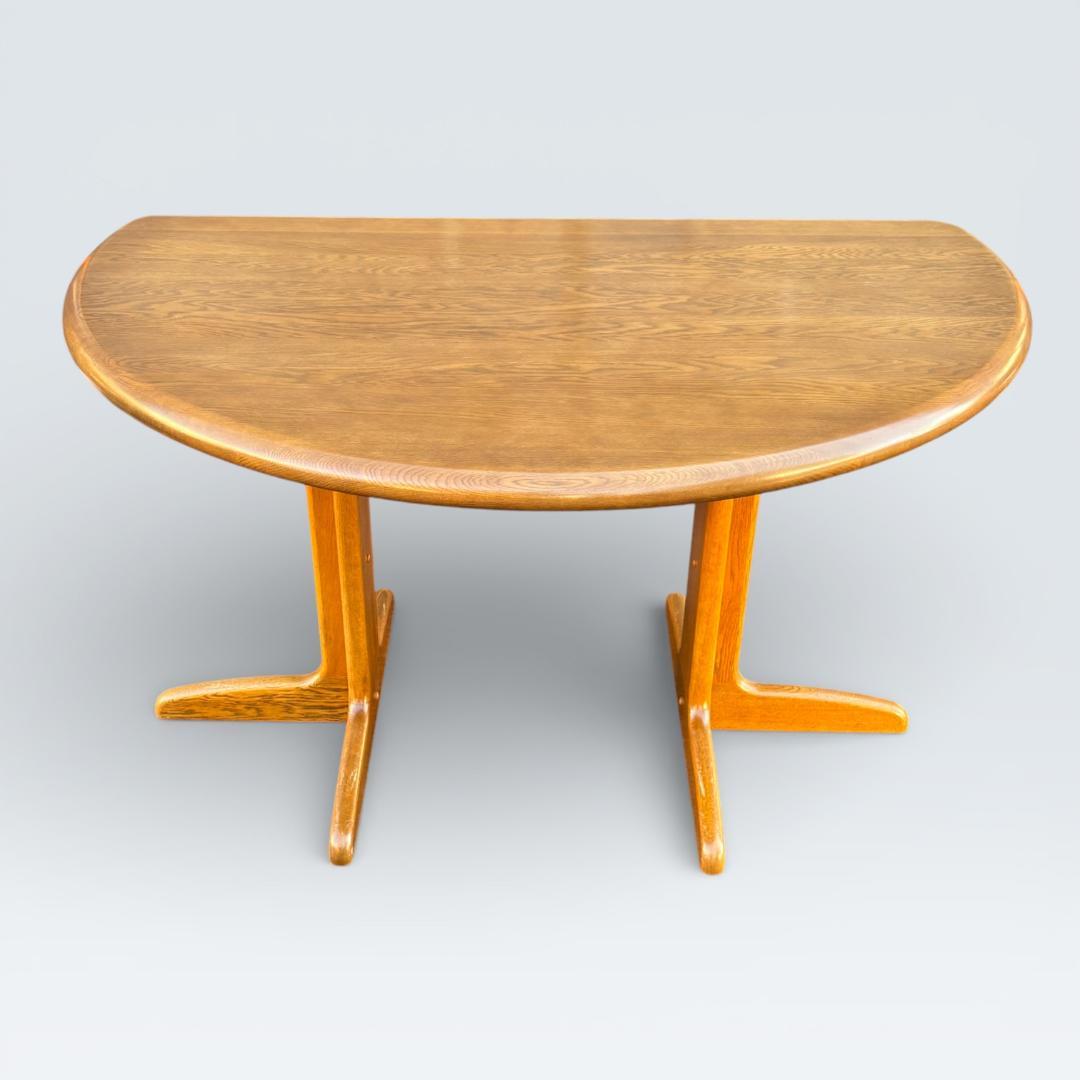 【最高級】浜本工芸 ダイニングテーブル 半円 135cm オーク材 皇室御用達