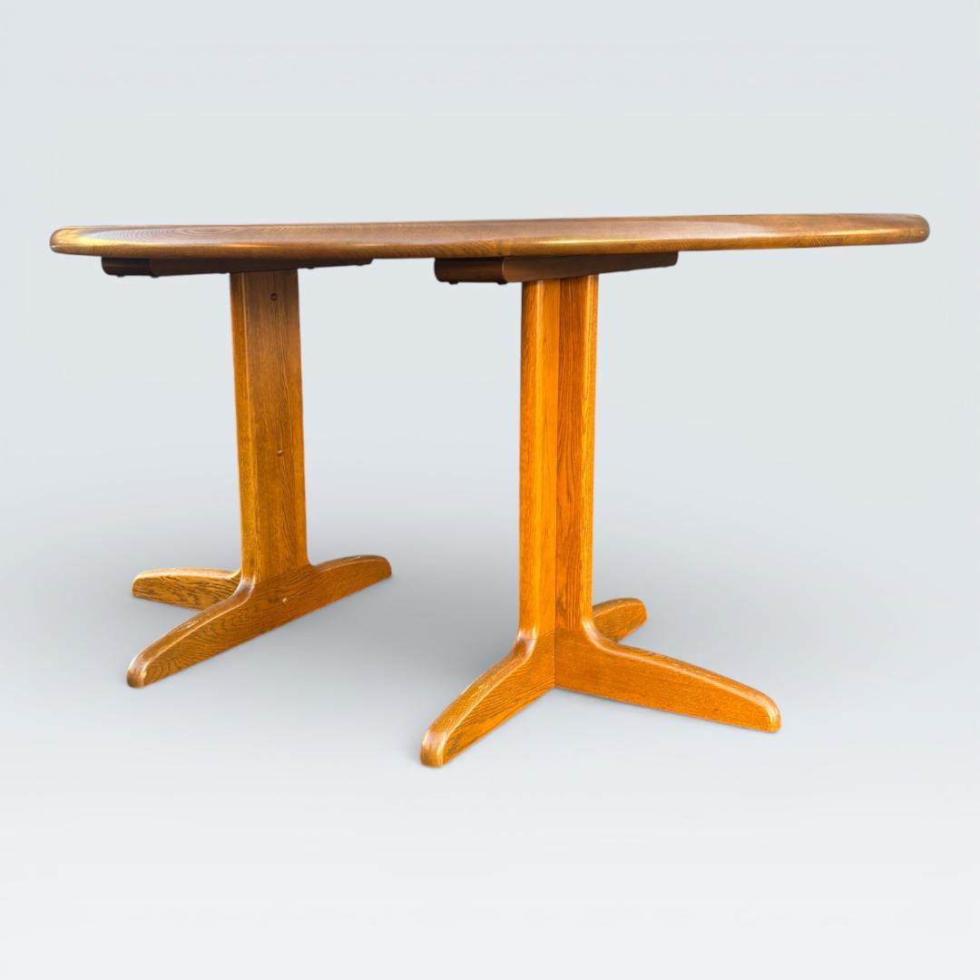 【最高級】浜本工芸 ダイニングテーブル 半円 135cm オーク材 皇室御用達