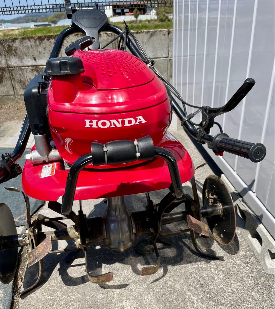 HONDAこまめF220 農用トラクター歩行型+ブルー溝浚器畝立てアタッチメント