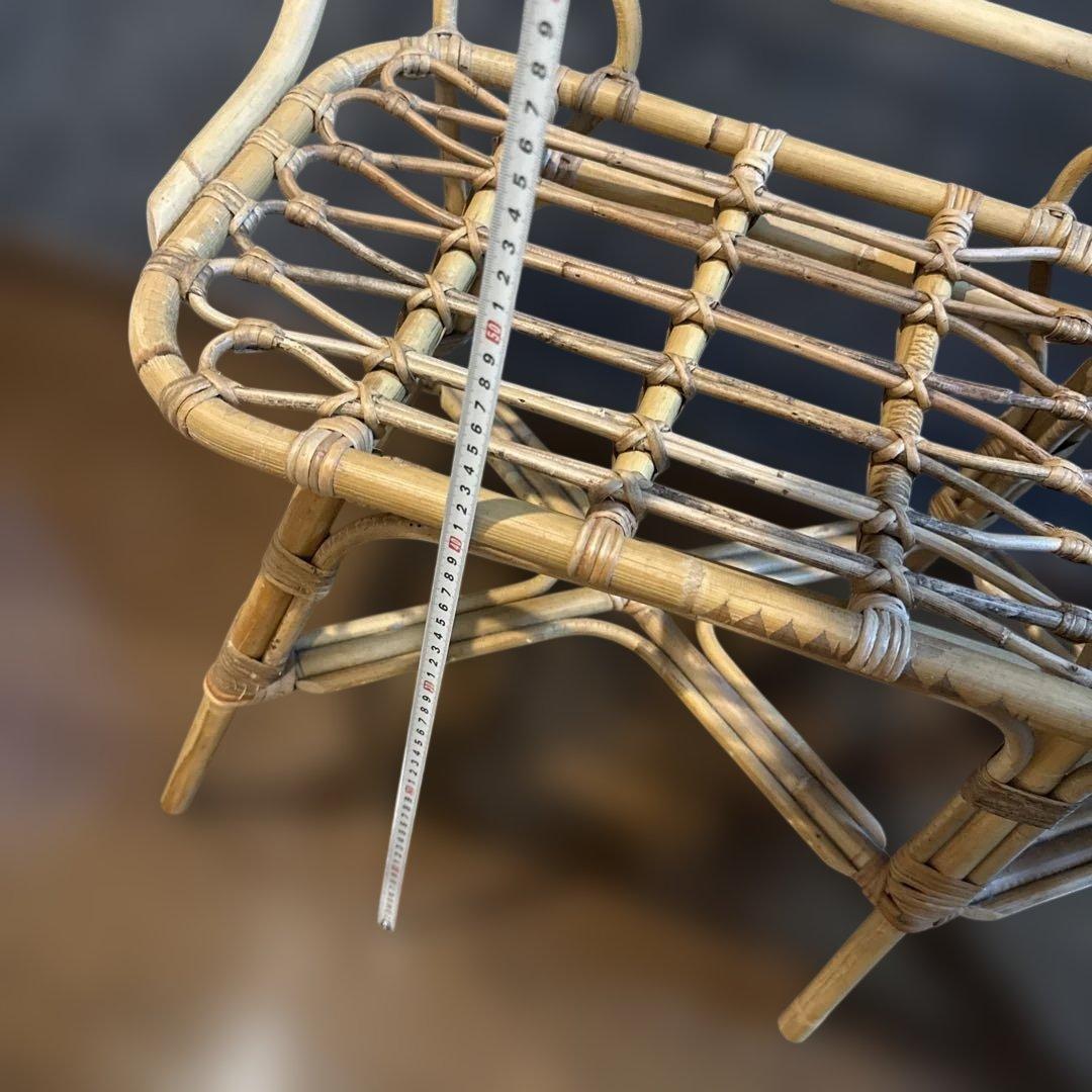 ラタンのスツール　飾り用　珍しい