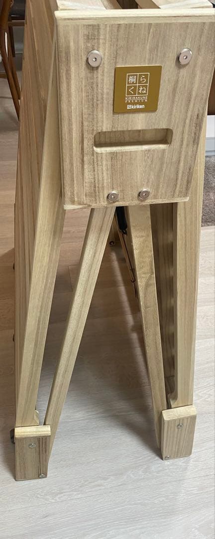 KIRIKENZAI桐の折り畳みベッド　桐らくねプレミアム24