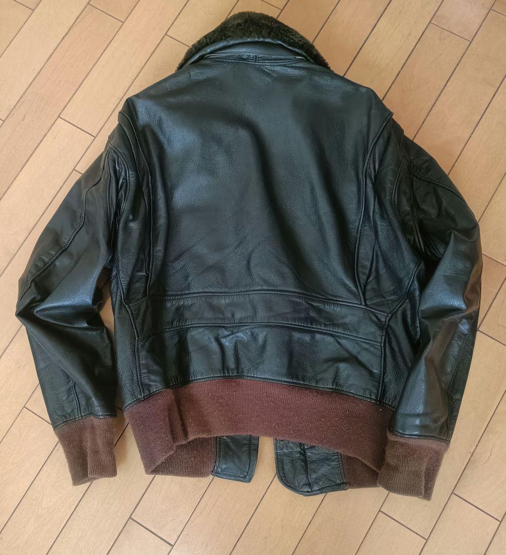 ヴィンテージレザー G-1 フライトジャケット ファー付き