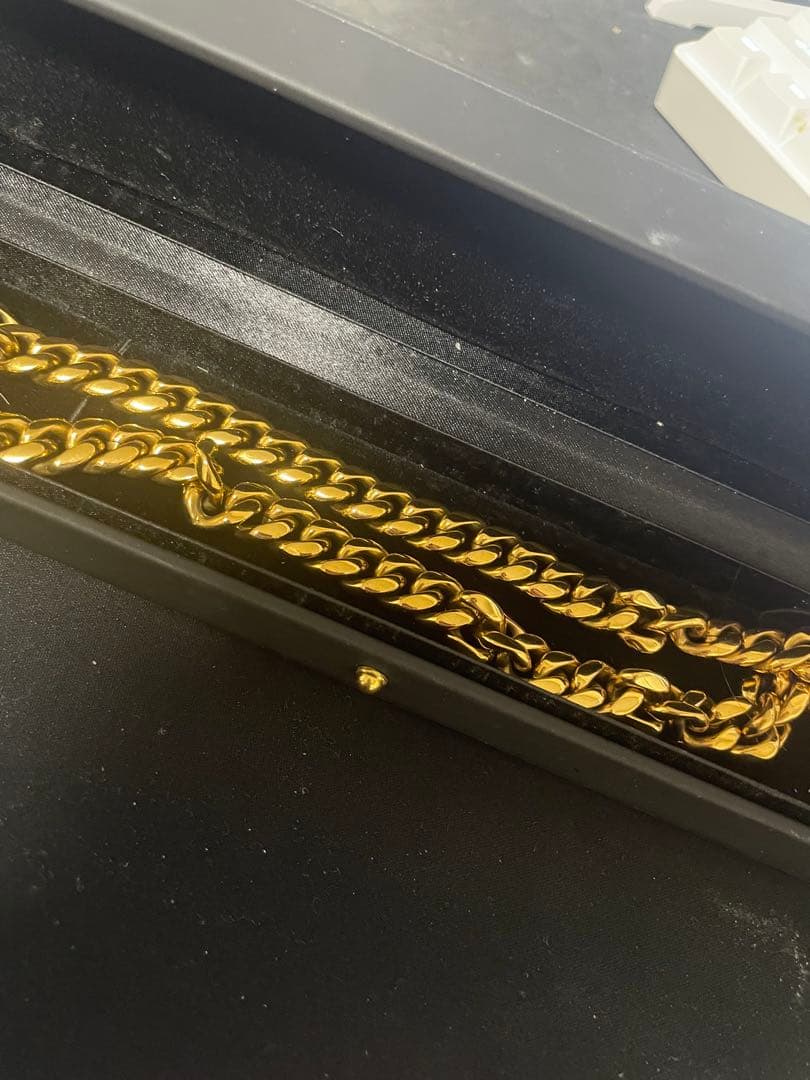 ND Gold Necklace Miami Cuban セット