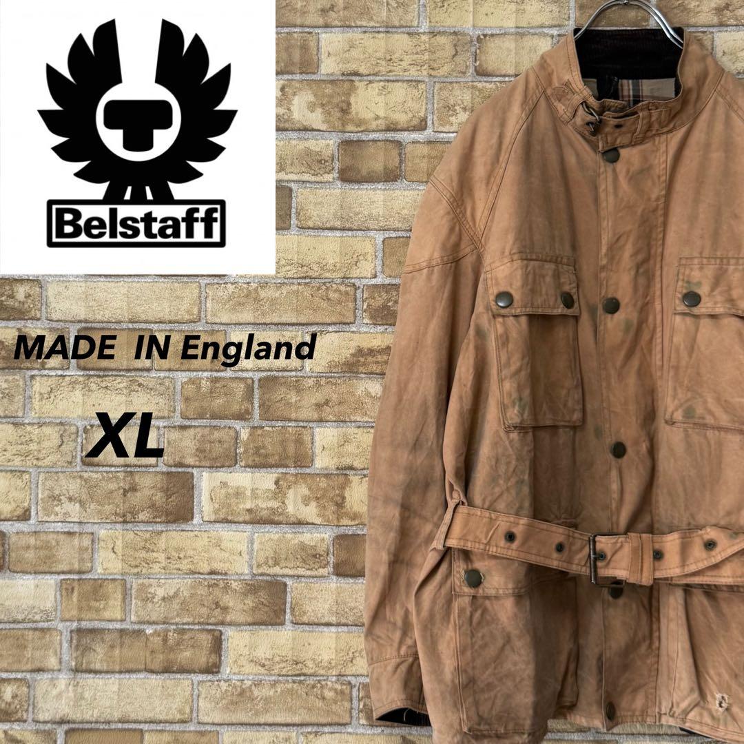 ベルスタッフ　イングランド製　トライアルマスタージャケット　オイルド　XL
