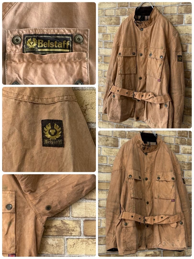 ベルスタッフ　イングランド製　トライアルマスタージャケット　オイルド　XL