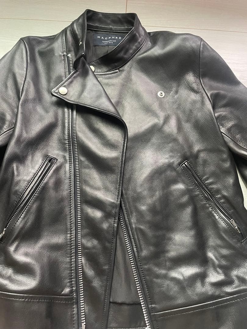 トゥモローランド　マカフィー　ラムレザー　ライダースジャケット　美品