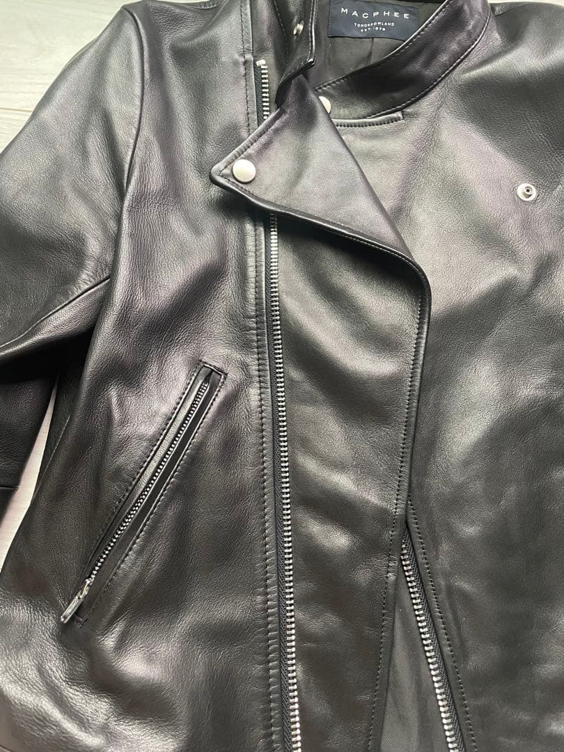 トゥモローランド　マカフィー　ラムレザー　ライダースジャケット　美品