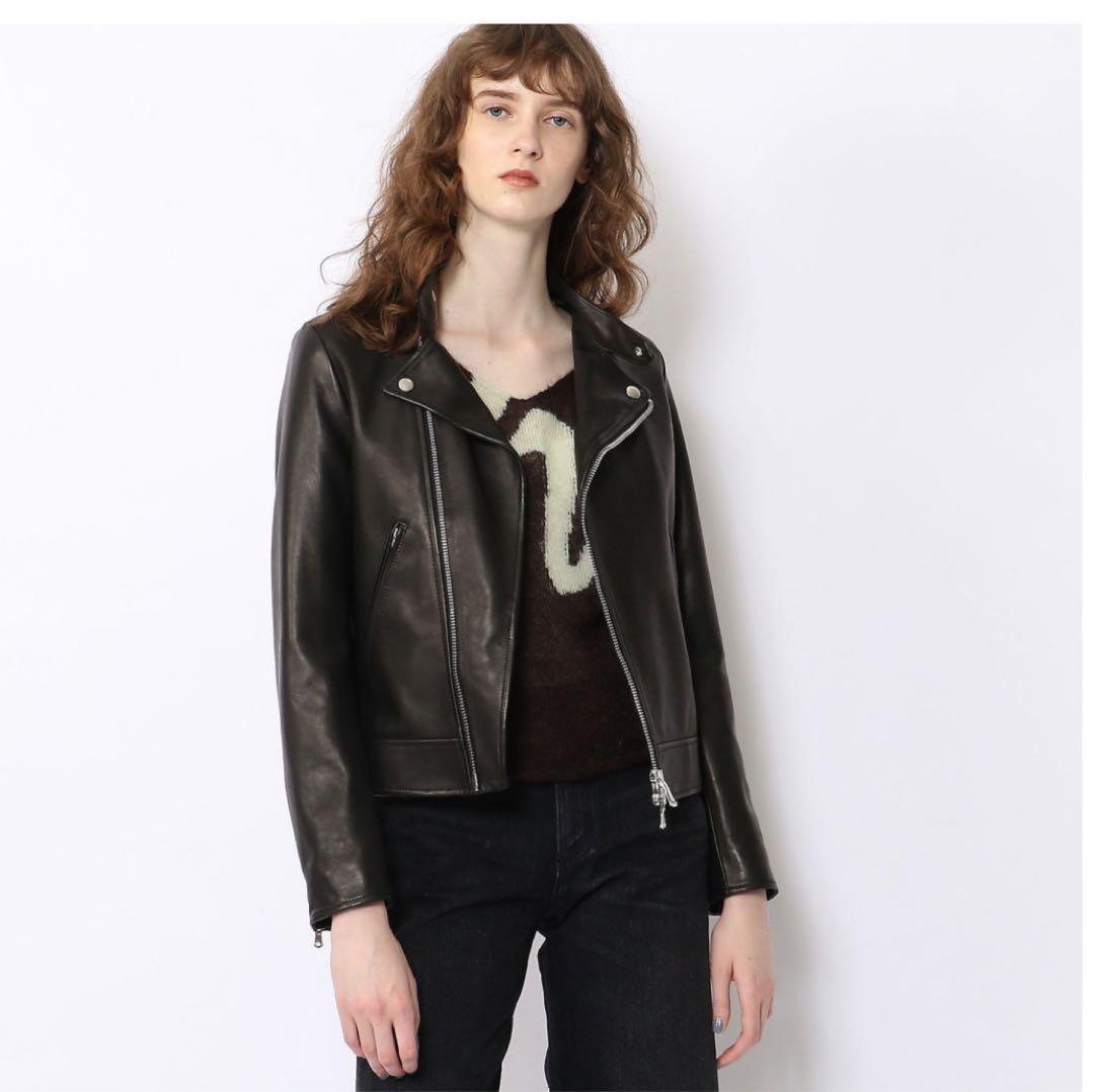 トゥモローランド　マカフィー　ラムレザー　ライダースジャケット　美品