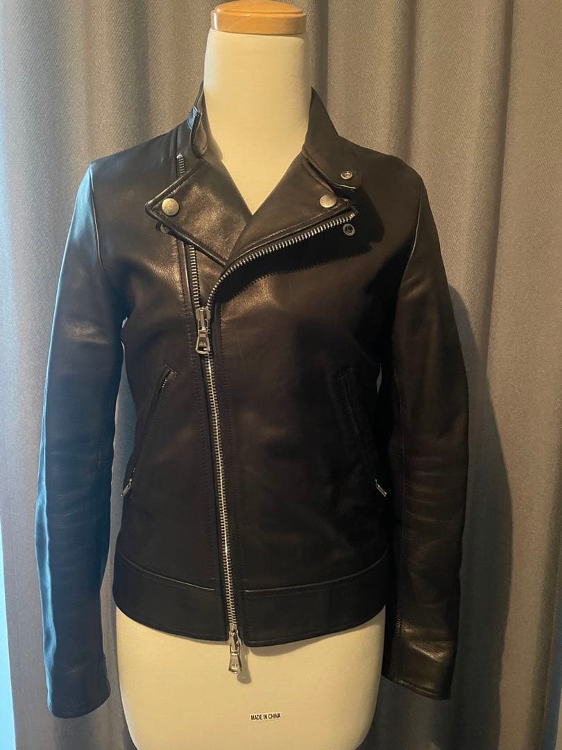 トゥモローランド　マカフィー　ラムレザー　ライダースジャケット　美品