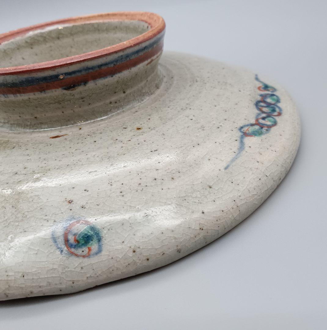 イムサエム 高台皿 器 色絵 現代作家 B