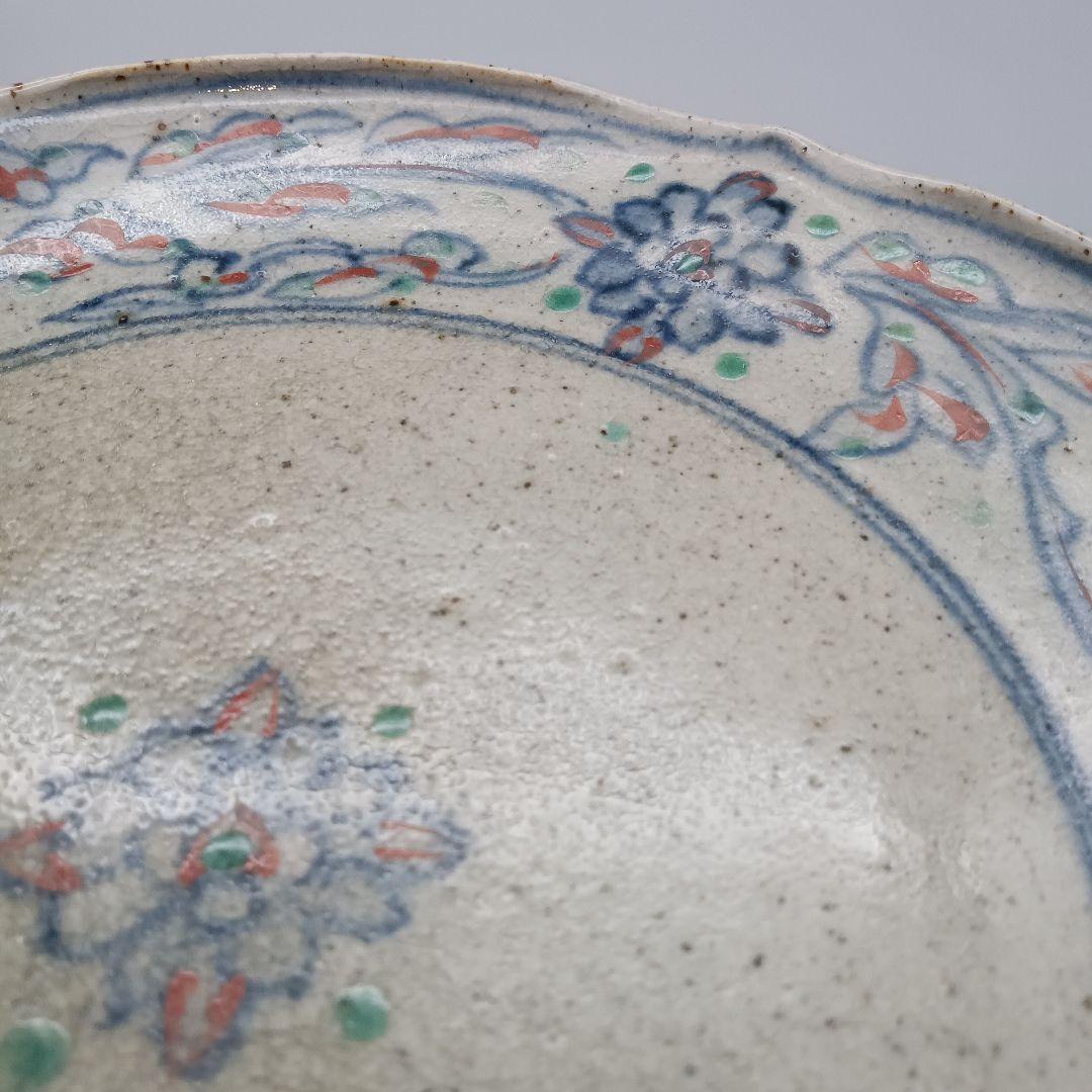 イムサエム 高台皿 器 色絵 現代作家 B