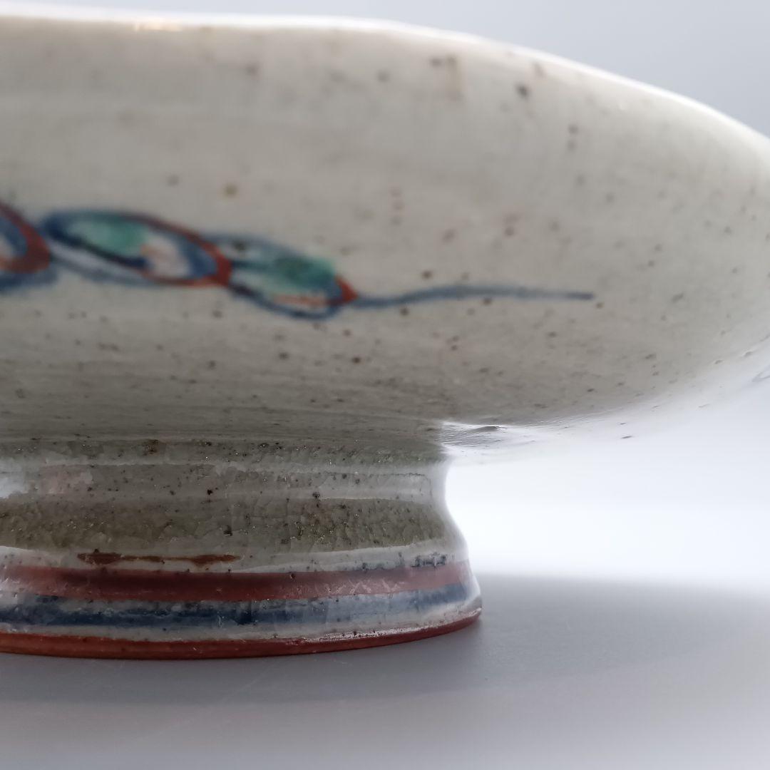 イムサエム 高台皿 器 色絵 現代作家 B