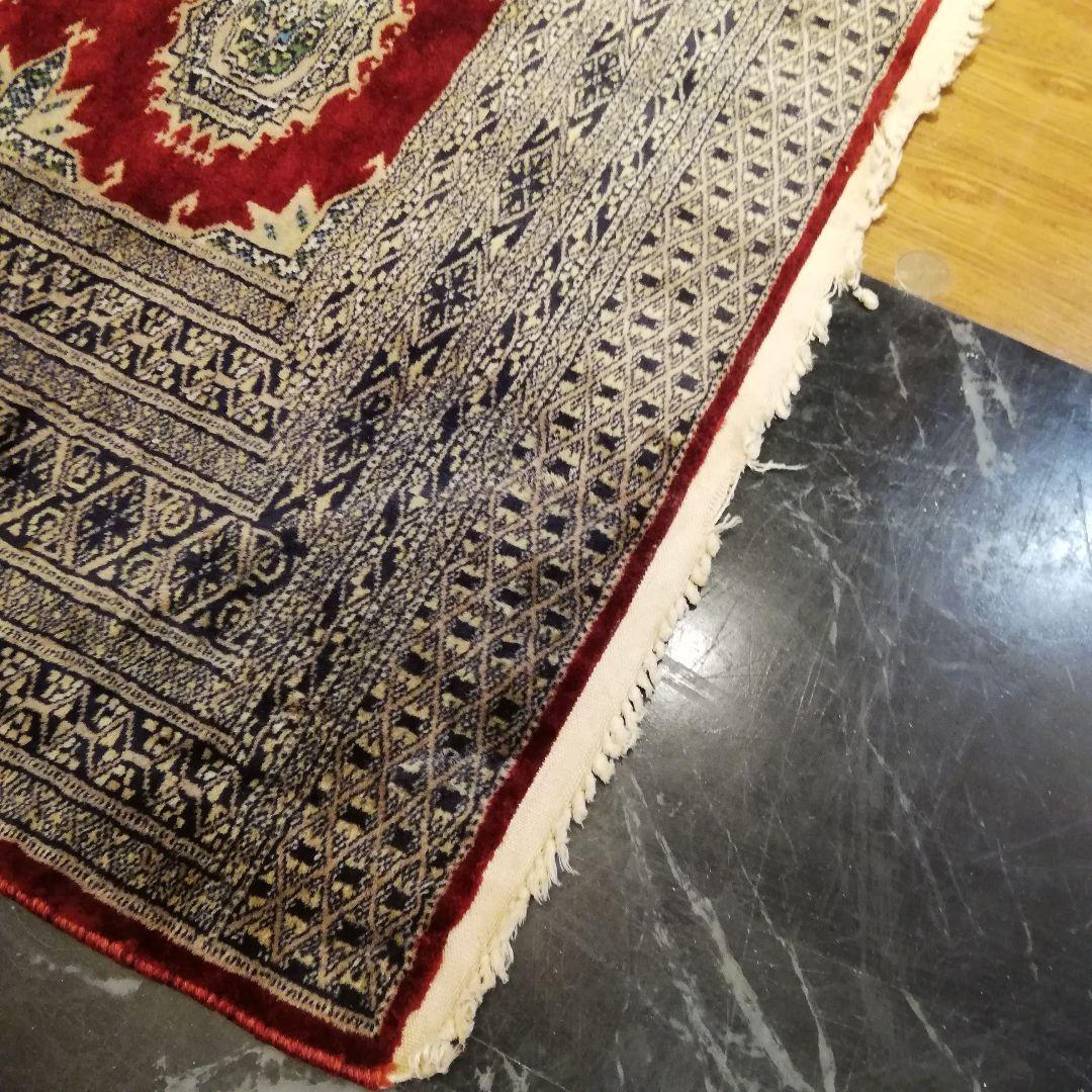 Φ 高級ペルシャ絨毯 シルク ヴィンテージ ラグ 124×197