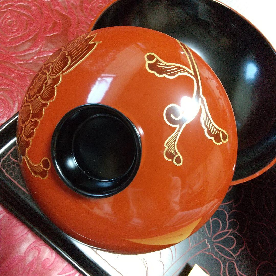 輪島塗 御汁椀 御煮物椀 お盆 セット