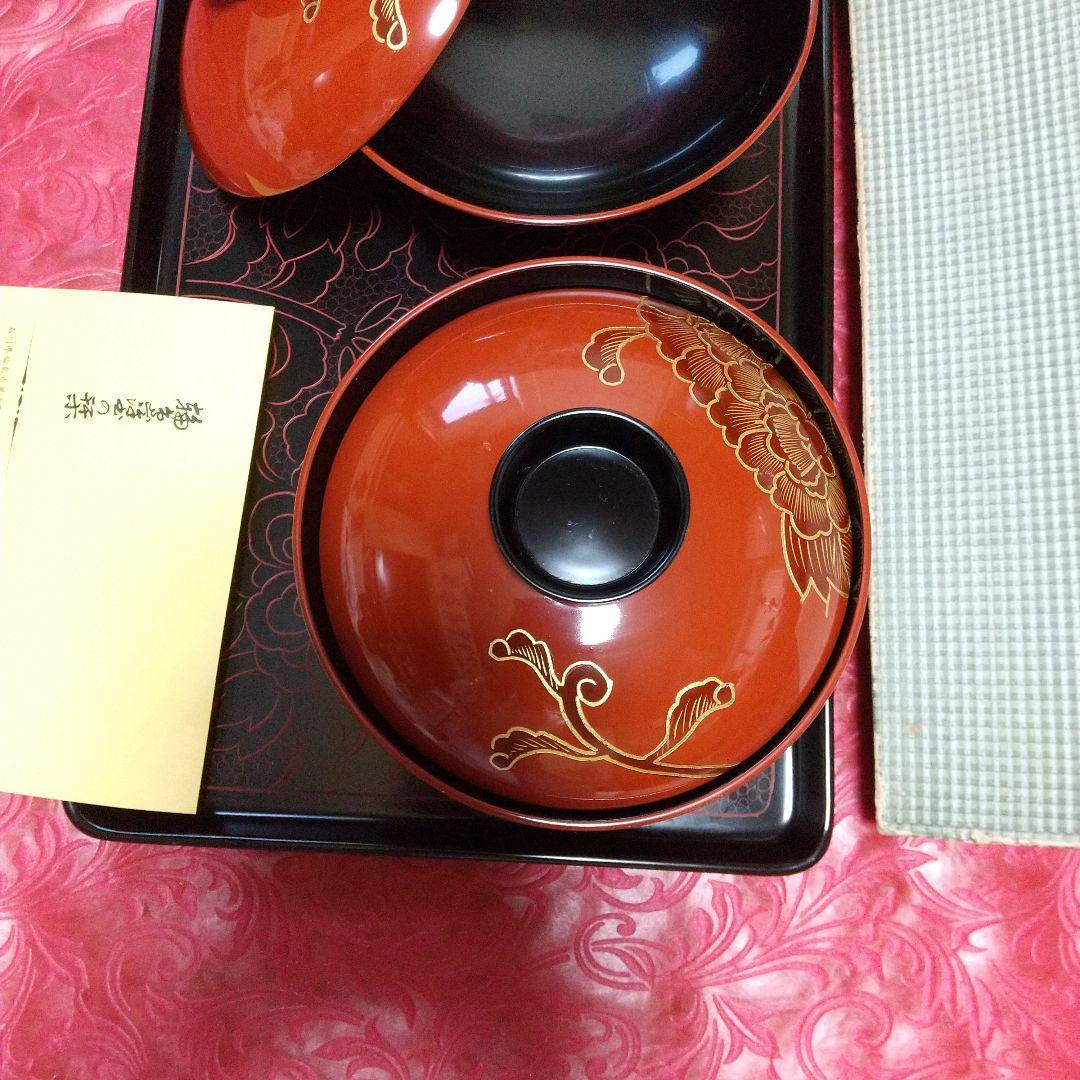 輪島塗 御汁椀 御煮物椀 お盆 セット