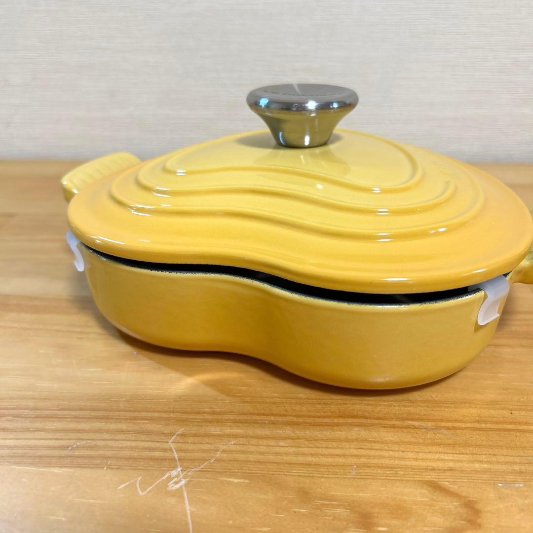 ルクルーゼ　ダムールディッシュ　ハート　ハート型鍋　浅鍋　両手鍋　ハニー