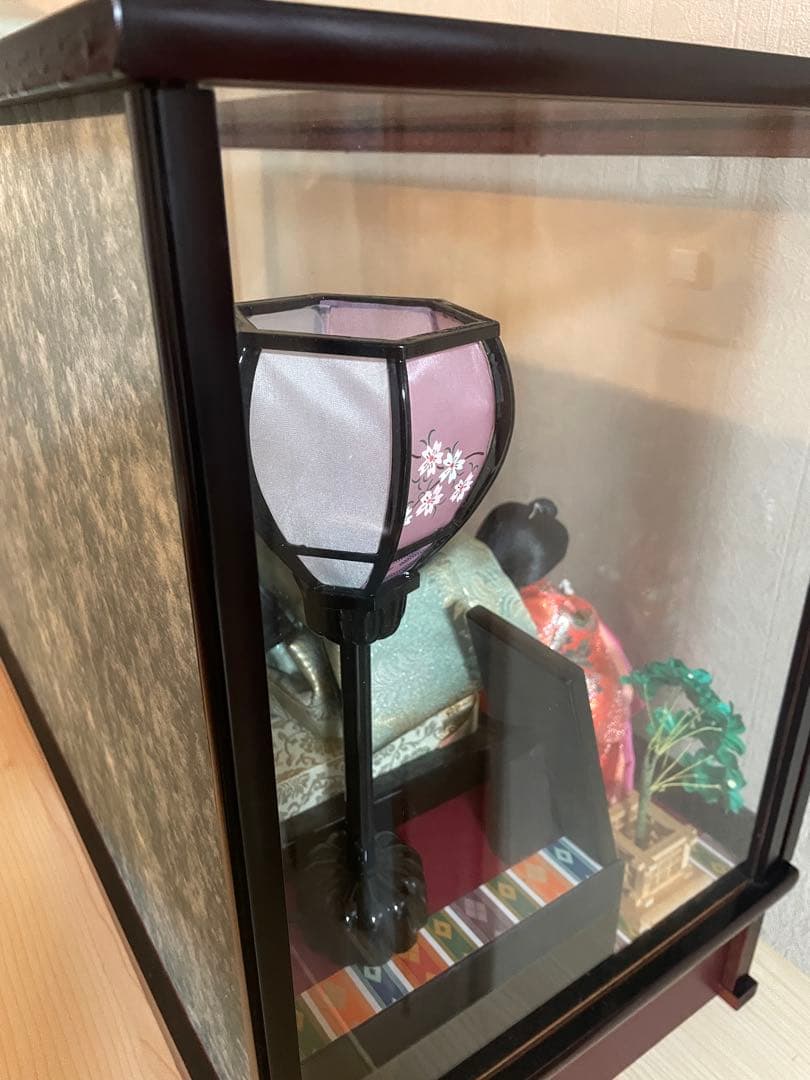 【美品】丹秀雛　極上特製三月雛人形 ケース付き　オルゴール人形小道具付き