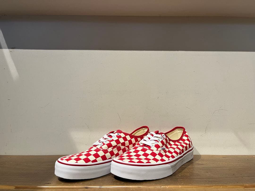 VANS AUTHENTIC checker red US正規品 赤箱 27.5