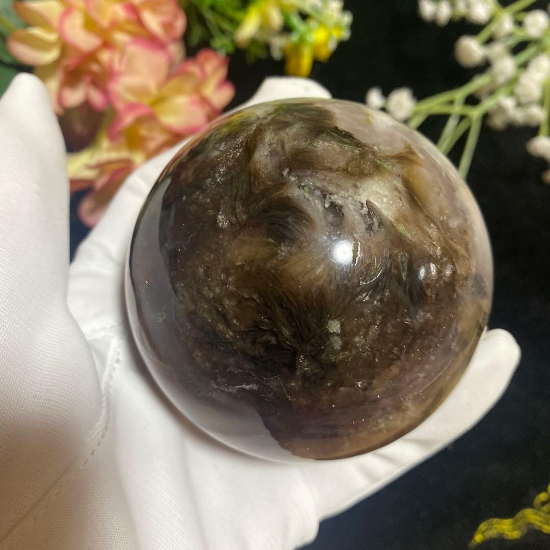 レア インナーモンゴル産フローライト スフィア