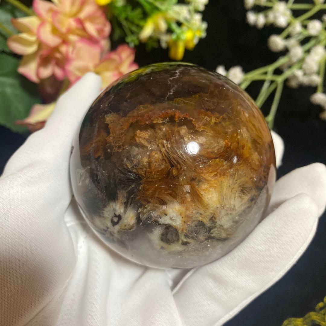 レア インナーモンゴル産フローライト スフィア