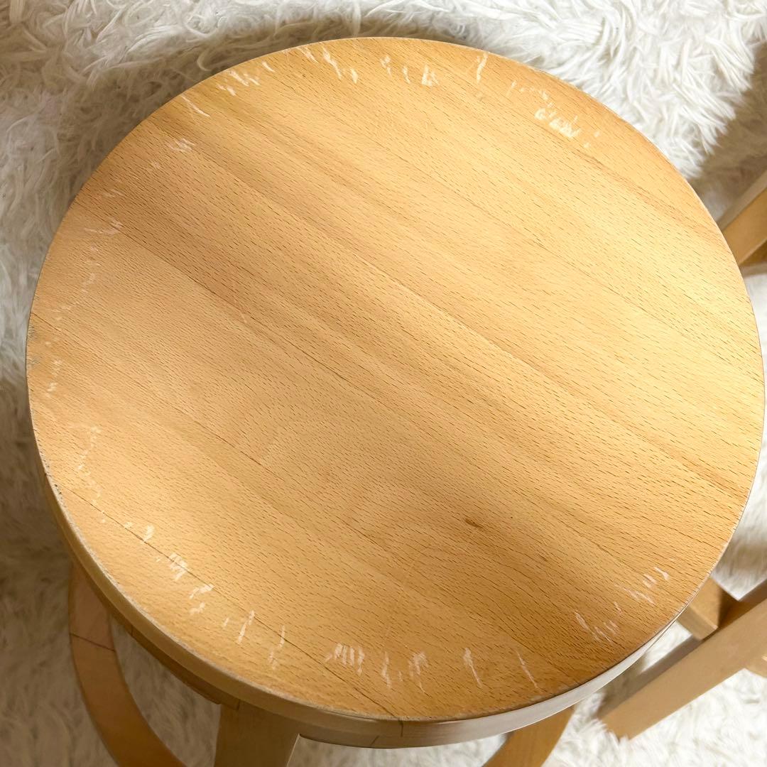 【廃盤品】QUON クオン 回転式 カウンターチェア セロ ブナ材 740 2脚