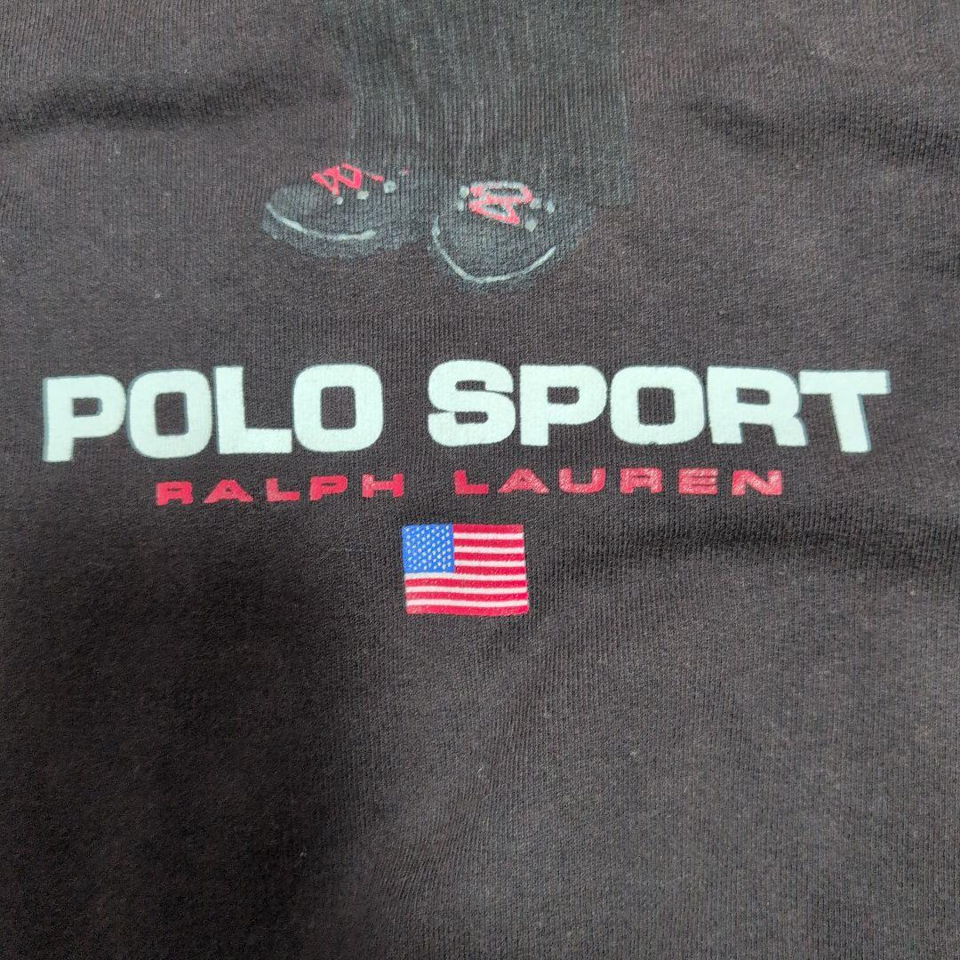 90s POLO SPORT サングラス ポロベア パーカー Lサイズ