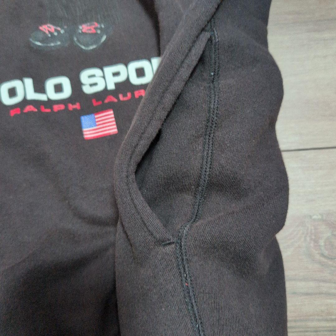 90s POLO SPORT サングラス ポロベア パーカー Lサイズ