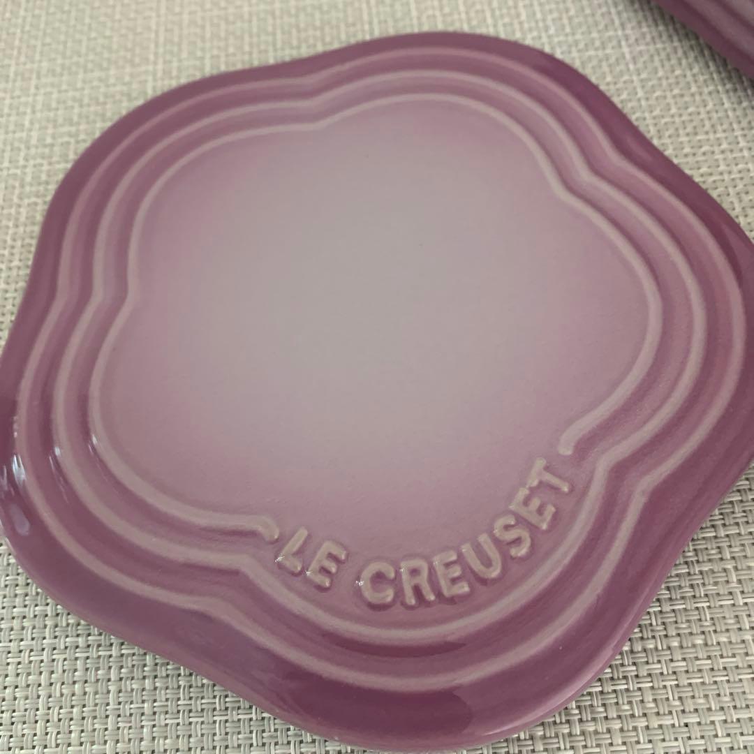 ルクルーゼ　スタッキングフラワーコンテナーズ&レンゲ3点セット♪