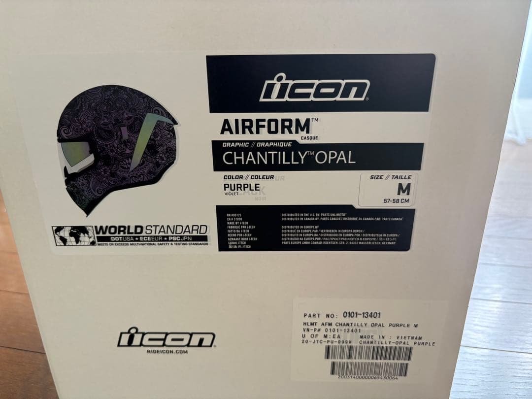 セキュリティ・セーフティ ICON AIRFORM CHANTILLY OPAL HELMET