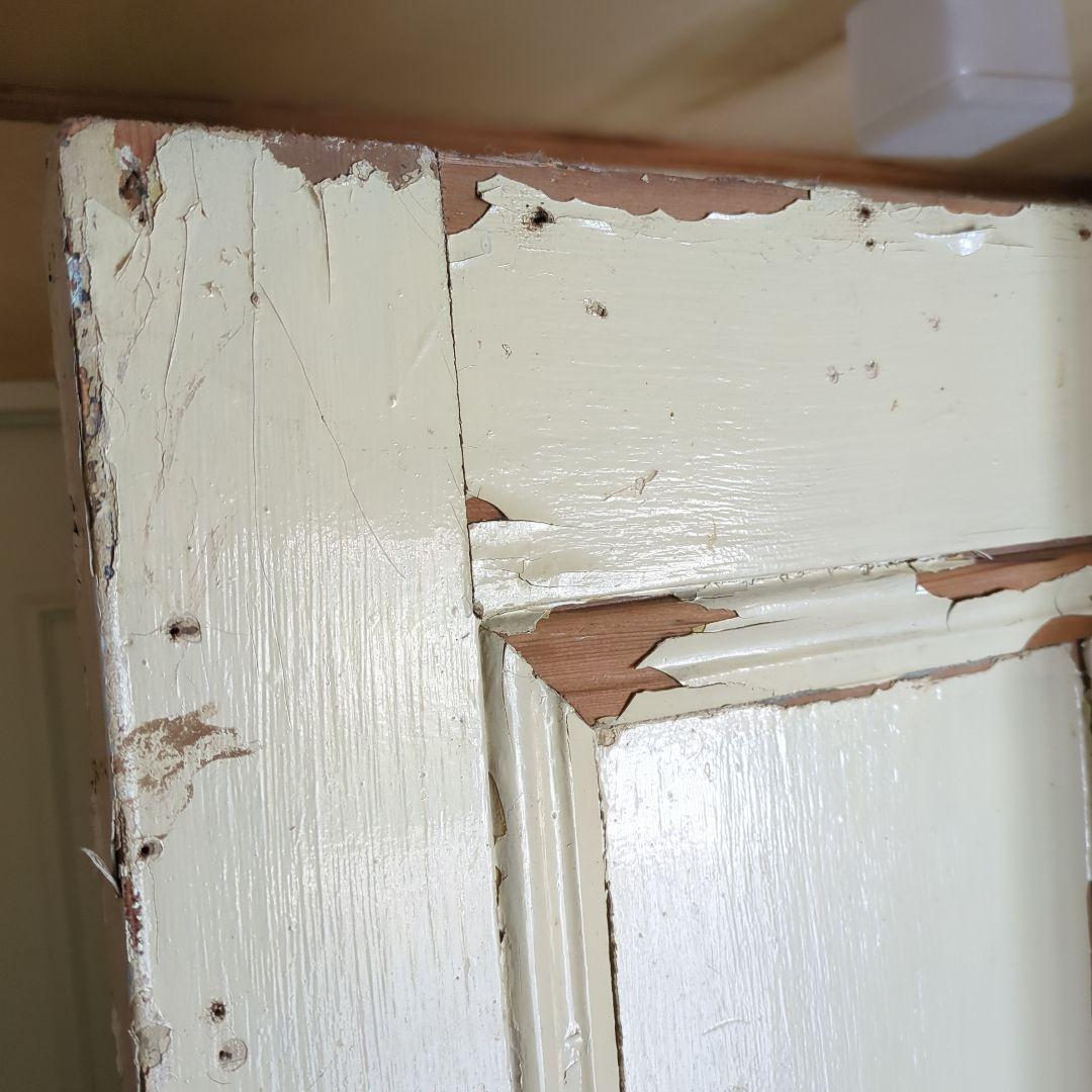 イギリスアンティーク ドア パステルグリーン オフホワイト