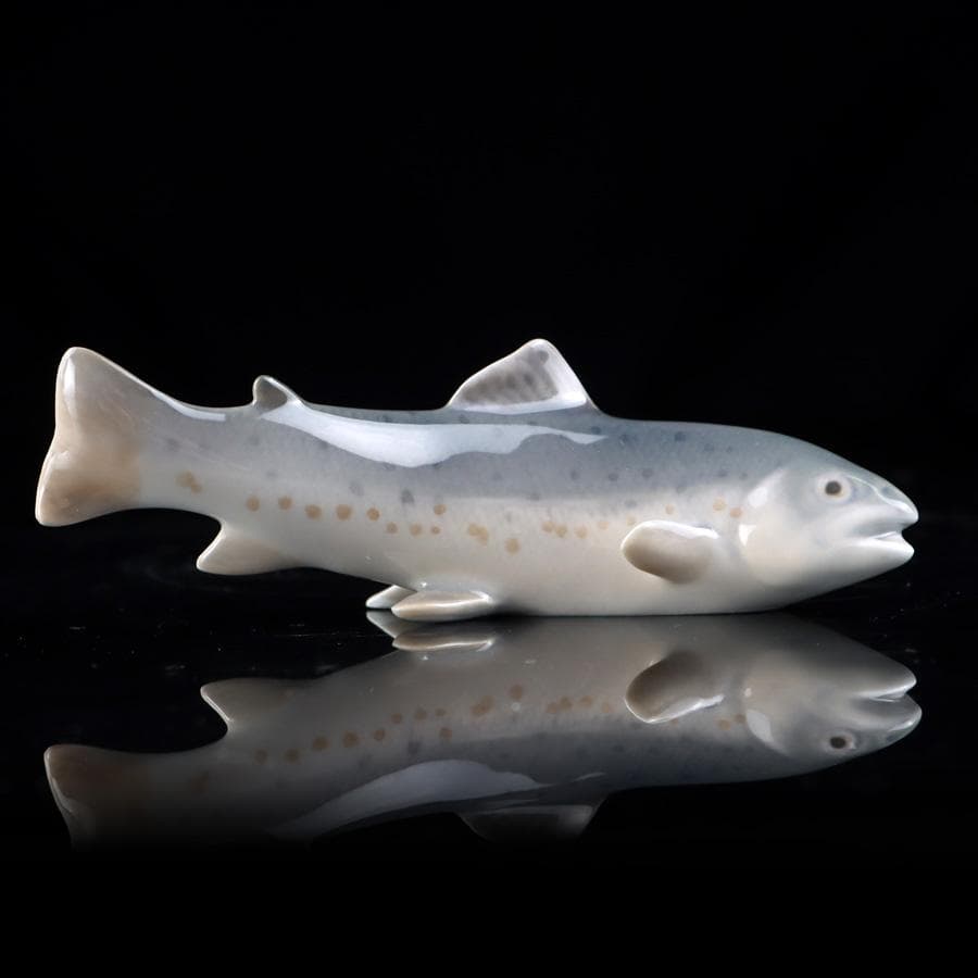 Y2905-5 ロイヤルコペンハーゲン フィギュリン ニジマス　ふ