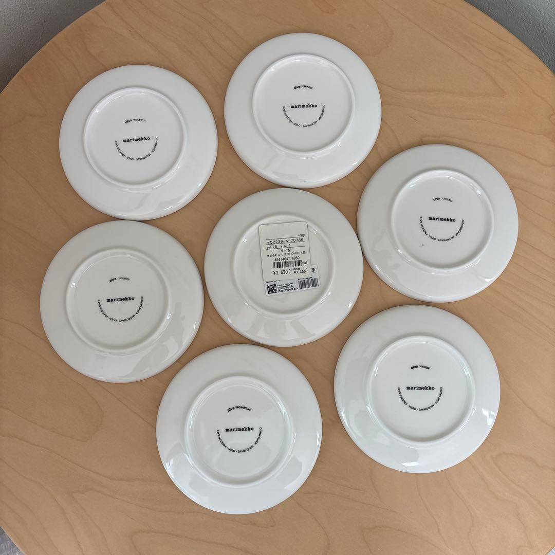 マリメッコ　13.5cm プレート　7枚セット